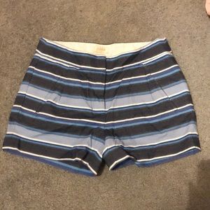 Striped J Crew shorts